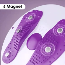 NetHong Waist Twisting Disc Body Shaping Waist Trainer Slimming Balance Board Exercisers Waist Twisting Disc, Waist Whisper With Resistance Bands And Foot Massage, Body Shaping Waist Whisper Twisting Disc Board, Waist Trainer Machine For Exercise And Toning Workout Decoration - Purple - View 3