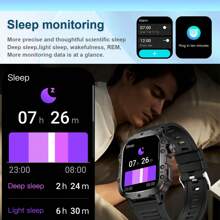 1pc Silicone Strap Smart Watch With High-Definition Touch Screen, Various Sports Functions, Body Temperature, Weather Forecast, Bluetooth, Call Reminder, Compatible With Android & IOS Systems, Suitable For Gifts & Casual Wear