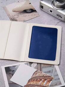 1pc Custom Initial Letter Passport Wallet, Personalized Passport Holder Cas Travel Wallet, Personalized Passport Holder - PU Leather - Foil Monogram, Custom Initial Letter Lightweight PU Leather Passport Covers For Teens For Travel For Back To School, Monogram Passport Holder Custom Passport Bag, Couples Gift, Anniversary Gift, Mother's Day Unique Gift, Gift For Mom, Dad, Wife, Husband, Girlfriend, Boyfriend, Gift For Him/ Her. - Multicolor - View 3