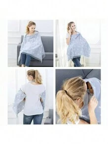 Bufanda Lactancia, Manta para Amamantar, Manta de lactancia para bebés y lactancia materna bufanda, Cubierta para cochecito, Manta de maternidad para amamantar a tu bebé,Cubierta para lactancia multiusos, Funda para portabebés, asientos y bufanda - Verde militar - Ver 5