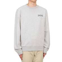Maison Kitsuné Oars Regular Crew Sweatshirt Light Grey Melange