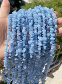 1 Package 100/200pcs Natural Stone Agate Crystal Asymmetrical Semi-Precious Stone With Shaped Loose Beads Perforated Gravel DIY Bracelet Necklace Earrings Jewelry Making Accessories