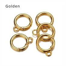 5pcs Stainless Steel Rotary Lobster Clasp, DIY Bag/Keychain Connecting Accessories