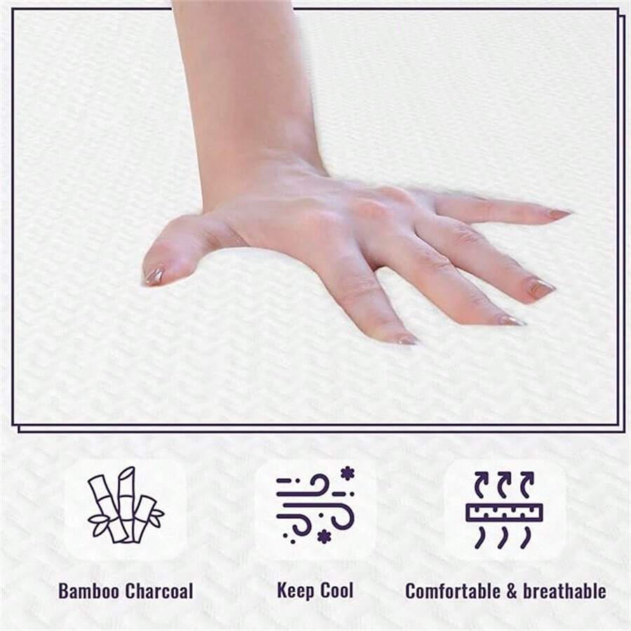 6 Inch Gel Memory Foam Mattress Full Size Mattress Bamboo Charcoal