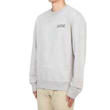 Maison Kitsuné Oars Regular Crew Sweatshirt Light Grey Melange