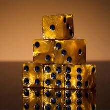 1 套/8 件，16 毫米珍珠纹理骰子、玻璃瓶和天鹅绒袋套装，棋盘游戏骰子，适用于节日礼物、派对游戏、收藏品、数字学习 - 彩色 - 查看 7