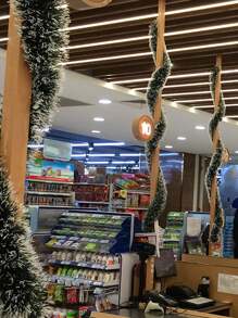 قطعة واحدة/قطعتان من الأشجار المعلقة الخضراء الاصطناعية ، زينة أشجار عيد الميلاد ، هدايا رائعة - أخضر داكن - مشاهدة 5