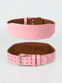 Pu 7mm Leather Weight Lifting Belt Premium Weightlifting Belt For Lifting, Powerlifting, Cross Training, Gym, Workout & Weight Training - Weightlifting Belts For Men And Women Gym Accessories - Baby Pink - View 8