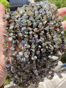 1 Package 100/200pcs Natural Stone Agate Crystal Asymmetrical Semi-Precious Stone With Shaped Loose Beads Perforated Gravel DIY Bracelet Necklace Earrings Jewelry Making Accessories