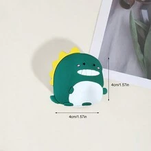 1 件恐龙装饰伸缩手机支架，滑动手机支架，创意可折叠休闲手机支架 - 綠色 - 查看 5