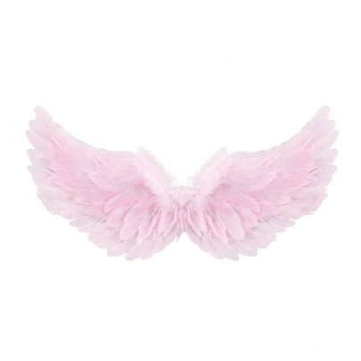 Feather Wings, Fairy Wings, Stage Show Halloween Costume Angel Wings With Crown And Wand For Kids Girls Princess Party Cosplay