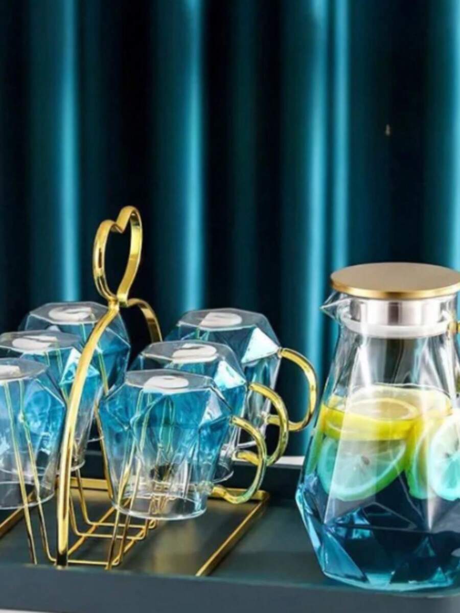 High Borosilicate Glass Kettle Glass Water Kettle Tea Kettle Boiling Water Pitcher Large Glass Lemonade Pitcher Beverage Pitcher - Trong sáng - Xem 1