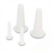 4 件套硅胶面部和眼部按摩杯套装 - 抗衰老提拉工具，淋巴引流刮痧替代品，减少浮肿和皱纹，日常护肤增强剂