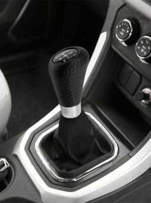 1pc Leather Gear Shift Knob For Manual Transmission, 5 Speed Gear Lever Shifter Head For Auto Accessories - one-size - View 9