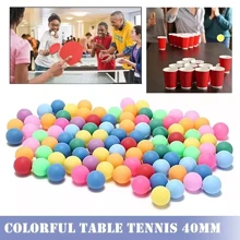 30Pcs Ping Pong Balls 40mm Frosted Mixed Colours Game Table Tennis Balls UK - Multicolor - View 3
