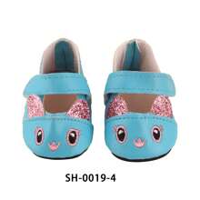 1pair Miniature Doll Shoes For 18-Inch American Girl Doll, Cute Doll Leather Shoes, Doll Princess Shoes, Doll Ox-Eye Glasses Shoes, Four Colors Available, Toy & Birthday Gift For Little Girls - Multicolor - View 14