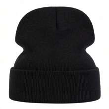 1 chiếc Mũ len đan thêu hình ngôi sao ngũ giác cho nam, Mũ ấm thời trang cho các hoạt động ngoài trời mùa đông Trang phục mùa thu Mũ mùa đông - A - Xem 6