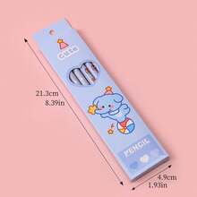 Bộ 6 bút chì HB hoạt hình dễ thương, bút chì màu chất lượng cao dành cho học sinh tiểu học và đồ dùng học tập - Nhiều màu - Xem 4