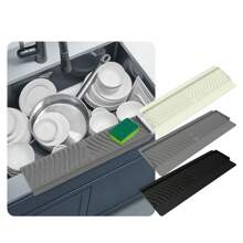 1pc,Silicone Sink Edge Protective Cover - Soft, Easy To Clean, And Durable Kitchen And Bathroom Splash Protector - Multicolor - View 6