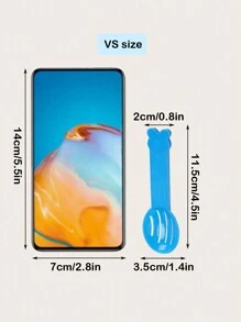 1pc Hamster Cleaning Sand Shovel, Durable & Sturdy Plastic Bathroom Scooper(Random Color)