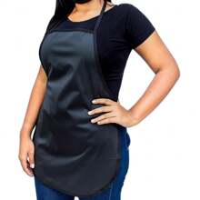 Waterproof Apron Kitchen Chef Restaurant Hairdresser - màu đen - Xem 2