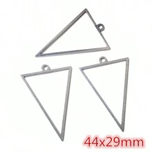 10/20 chiếc 304 thép không gỉ mặt dây chuyền hình học UV Epoxy Resin khung Bezel nhẫn cho DIY làm đồ trang sức phụ kiện phát hiện - màu thép - Xem 16