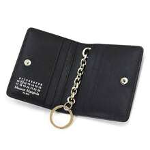 Maison Margiela Stitch Keyring Card Wallet Black