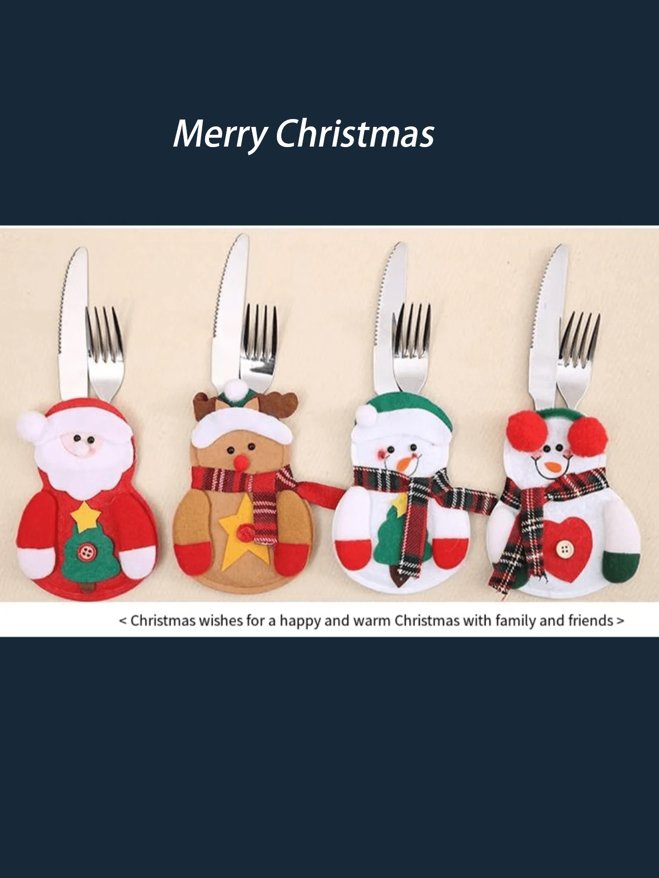 1 Bộ dao kéo 3 món theo chủ đề Giáng sinh, Đồ dùng thiết kế hình ông già Noel và người tuyết để trang trí bàn tiệc ngày lễ, Quà tặng cho gia đình và bạn bè, Halloween, Trang trí Halloween - Nhiều màu - Xem 1