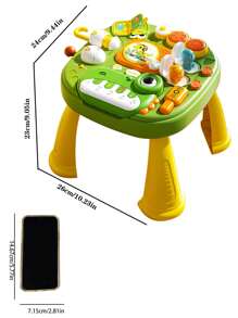 1 Set Baby & Toddler Multi-Functional Educational Game Table, Early Learning Desk, Intelligence Development Brainstorming Toys, Gift, Colors And Accessories Are Random