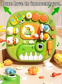 1 Set Baby & Toddler Multi-Functional Educational Game Table, Early Learning Desk, Intelligence Development Brainstorming Toys, Gift, Colors And Accessories Are Random