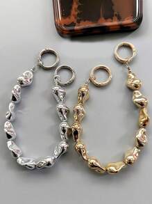Correa desmontable para bolso, cadena decorativa para teléfono, cadena de repuesto multifuncional para bolso, juego completo de accesorios para bolso como regalo para mujeres y niñas, carcasa de teléfono, funda de auriculares, colgante, accesorios anti-pérdida para teléfono - Multicolor - Ver 2