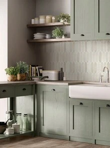 COMMOMY 3D Tile Stickers, 3D Elongated Hexagon Peel And Stick Wall Tiles, Matte, Water And Mold Proof, Thicker Design, 30 X 30cm, For Kitchen Backsplash, RVs, Renters Wall Decor, Bedroom Decor, Pink Room Decor - Multicolor - View 3