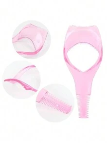 Bộ 3 dụng cụ trang điểm lông mi và phấn mắt 3 trong 1, mỹ phẩm hữu ích và kỳ diệu, lược chải lông mi đen và khuôn bút kẻ mắt tự làm, dụng cụ hỗ trợ bôi cho người mới bắt đầu, dụng cụ hỗ trợ trang điểm bút kẻ mắt và lông mi hoàn hảo có thể tái sử dụng - Nhiều màu - Xem 2