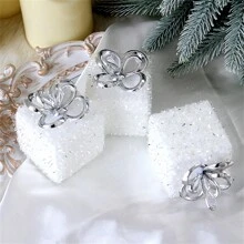 3 pièces Boule de pétale de Noël, boule d'oignon de 8 cm, pendentif pour sapin de Noël en mousse, décorations de Noël, cadeaux de fête pour la famille, Halloween, décoration d'Halloween