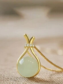 1 chiếc vòng cổ túi may mắn mới về với thiết kế độc đáo, dây chuyền xương đòn tinh tế dành cho nữ - Vàng - Xem 4