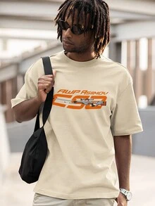 T-Shirt Cotton Shirt Skins AWP Asiimov Game Gamer Ref 1405 FLUXOGEEK - Màu Khaki - Xem 4