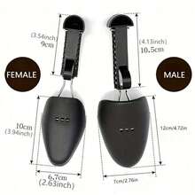 2 piezas Ensanchadores de zapatos premium ajustables - Expanden, son a prueba de deformaciones y resistentes a las arrugas para zapatos de hombres y mujeres - Fáciles de usar y guardar, accesorios para zapatos y botas