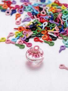 100/200/300/500 piezas de tachuelas de ojos de oveja de metal de colores, clavos de cuerno de oveja, clavos de rosca para cierres de colgantes, materiales de fabricación de joyas DIY, suministros diversos para pequeños negocios de accesorios de joyería DIY, coloridos pasadores con ojos roscados de moda para accesorios de fabricación de joyas, accesorios de joyería de metal para materiales de fabricación de joyas DIY y con cuentas (color aleatorio) - color - Ver 5