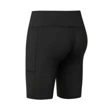 Quần short Bermuda thể thao Unisex có túi Quần short chạy bộ thoải mái, lạnh như băng - màu đen - Xem 2