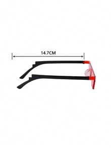 2 chiếc/bộ Y2K Đồ họa khảm vui nhộn Trang phục dự tiệc Kính tự sướng có gọng trang trí cầu mũi, Kính thời trang dự tiệc, Đen Đỏ Xanh lam Hồng Xanh lá Vàng Trắng Lưới in Hình vuông Yếu tố Thiết kế hình học Unisex Đạo cụ tự tin, Cầu mũi trong suốt Thoải mái cho Lễ hội âm nhạc, Trang phục Halloween Phong cách đường phố và phù hợp với Áo len Áo khoác Áo nỉ Áo trùm đầu Quần da và Quần túi hộp - Khảm đôi hàng / xanh + đỏ / 2 miếng - Xem 8