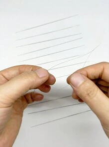 10 kim xâu hạt/dụng cụ làm đồ trang sức dạng dây, kích thước: 5,5cm, 7,5cm, 12,5cm, 15cm - Bạc - Xem 4