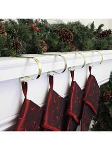 1 móc kim loại trang trí Giáng sinh, giá treo tất cho cây thông Noel, lò sưởi, tủ, đồ trang trí tiệc, chủ đề Giáng sinh và Lễ tạ ơn, Giáng sinh - Nhiều màu - Xem 10