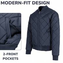 Men's Heavyweight Quilted Bomber Jacket (Sizes, S-2XL)