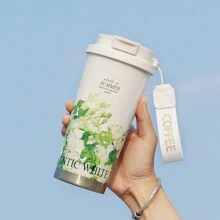 1 件 500ml/16.9oz 双饮咖啡杯，高品质不锈钢真空保温杯带吸管，男女皆宜，适合户外和车辆返校 - 彩色 - 查看 12