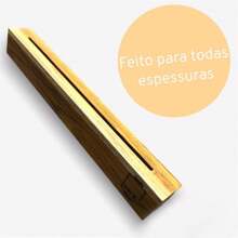 Suporte para Facas de Parede em Madeira Teca Premium 39x5cm - Le Requena (Não acompanha Facas)