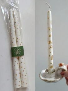 1-2 件圆头柱长杆亚克力蜡烛模具光滑易脱模塑料圆柱锥形蜡烛制作工具 DIY 婚礼装饰礼物 - 無色 - 查看 4