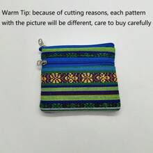 1pc/6pcs Bolsa de moedas minimalista coreana, porta-cartões retrô portátil de tecido, mini bolsa de moedas, fresca e portátil