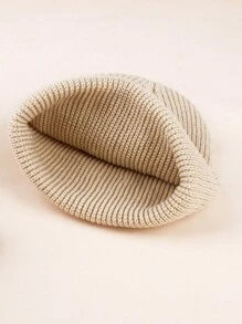 3pcs Pack Unisex Kids Knit Solid Color Warm Beanie Hats,Suitable For Autumn And Winter - Multicolor - View 5