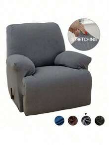 Stretch Recliner Slipcover, Couch Cover, Sofa Cover, Furniture Chair Slipcovers - Xám - Xem 2