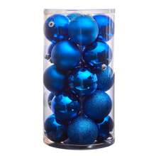 SlickBlue Holiday Christmas 20 Count 3" Shatterproof Ornament Set With Re-Useable Storage Container